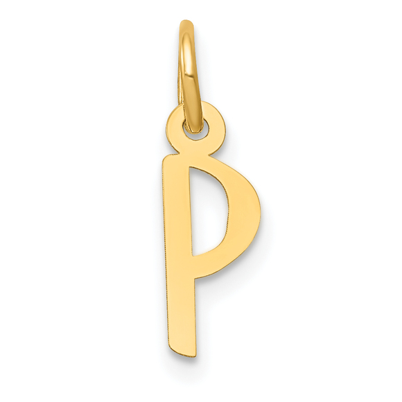 Hail Mary Gifts | Jewelry | K Small Slanted Block Initial P Charm ...